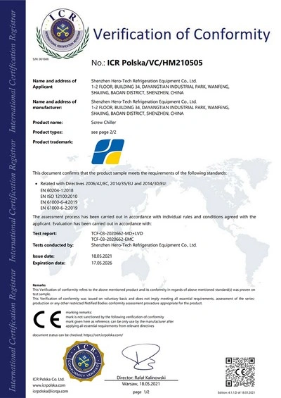 Certificación CE para Exportación